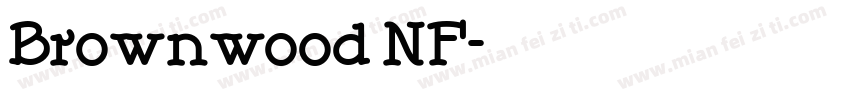 Brownwood NF字体转换